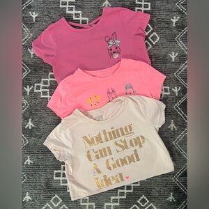 Cat&Jack Gymboree girls short sleeve tees bundle of 3 size 7/8